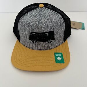 Prana Journeyman Trucker Birch Van Run Multicolor Cap Hat Unisex Adult Yellow